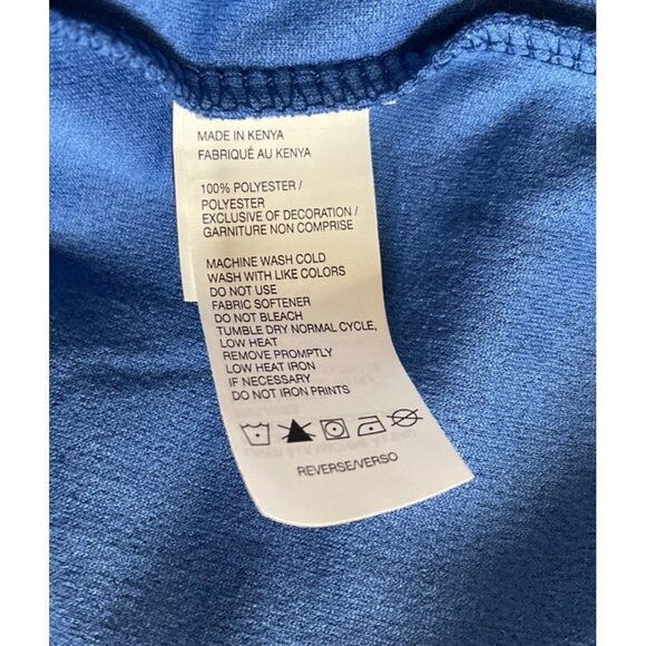 Izod Golf Swingflex Elite Quick-Dry Blue 1/4-Zip Pullover Mens Size M - Picture 8 of 9